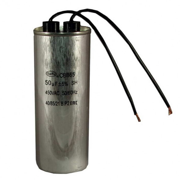 CBB65 50uF 450V WIRE (SAIFU) Конденсатор пусковой