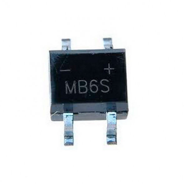 MB6S Диодный мост 0.5А 600В (MBS) (10 штук)