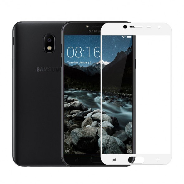 Защитное стекло 3D для Samsung Galaxy J4 (2018) (белый)