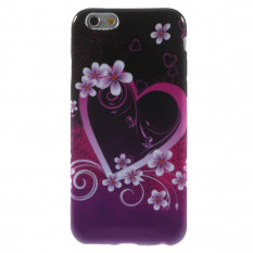 TPU Чехол накладка с рисунком для iPhone 6, 6S (Сердце)