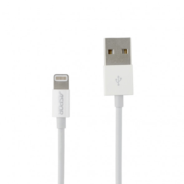Кабель зарядки USB Aspor для iPhone 8 pin (1.2м) (белый)
