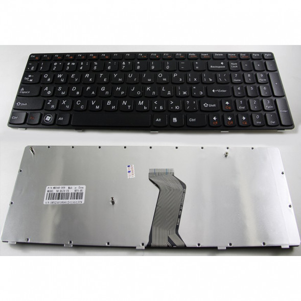 Клавиатура для ноутбука Lenovo IdeaPad Y570, B575, V570, B570, Z570 (mb340-009) (Черная)