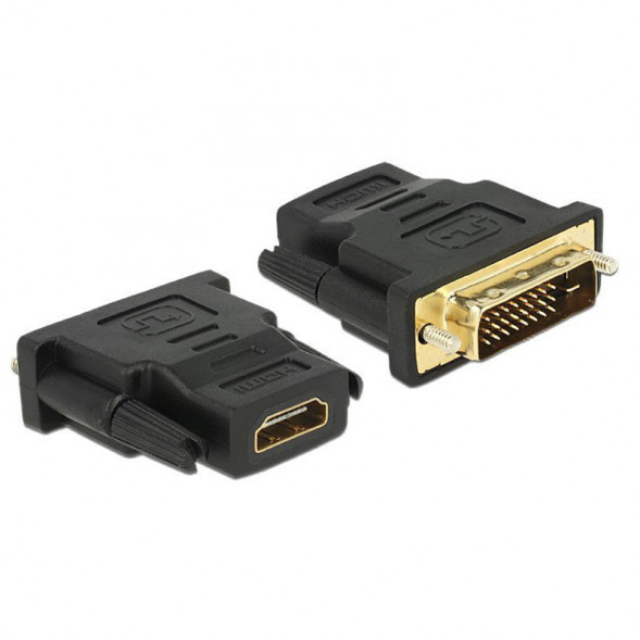 Переходник DVI-D 24+1 - HDMI(f) Mirex (чёрный)