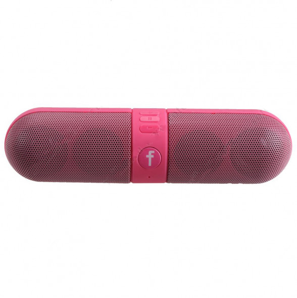 Колонка портативная Feats Bluetooth FM, USB, microSD (розовый)