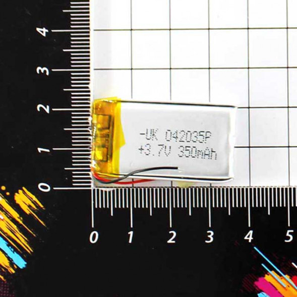 35X20X4mm 3.7V 350mAh Литий-полимерный аккумулятор