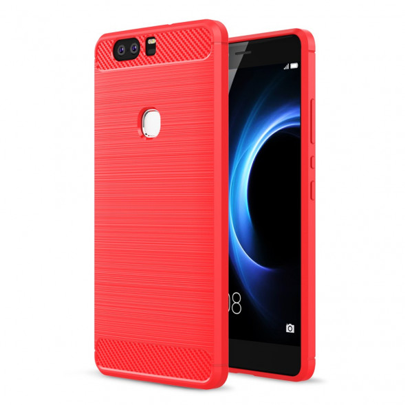 Матовый TPU чехол для Huawei Honor V8 (Красный)