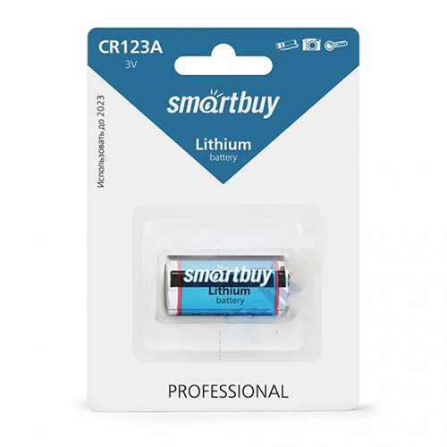 Батарейка SmartBuy CR123-1BL Lithium