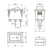 Переключатель ON-OFF 10x15мм 3A 250VAC 2Pin (белая клавиша)