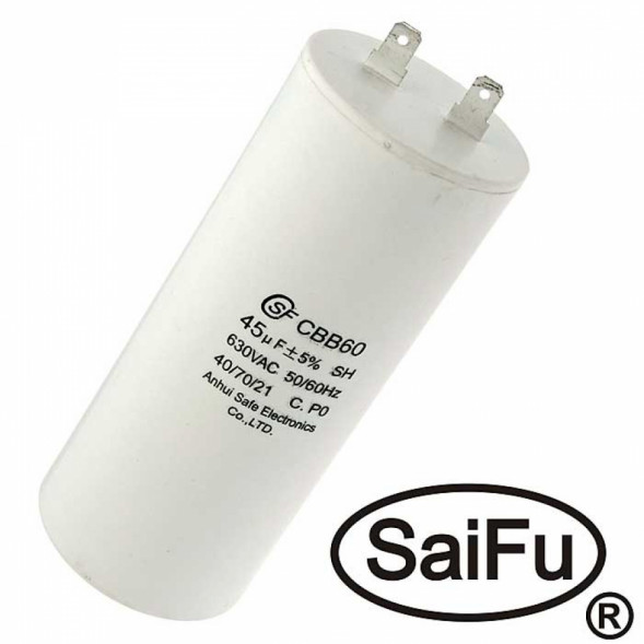 Конденсатор CBB60 45uF 630V (SAIFU)