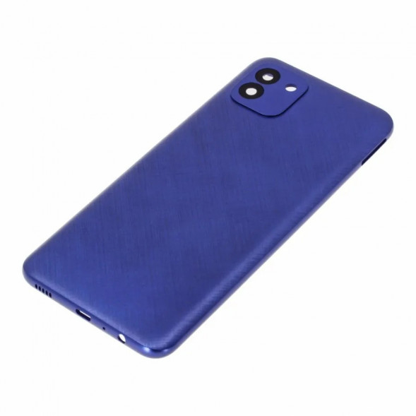 Задняя крышка корпуса для Samsung A035 Galaxy A03 (синяя)
