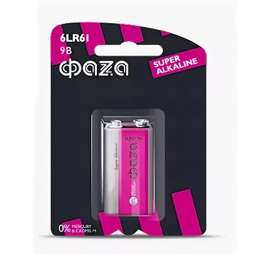Батарейка Крона ФАZА 6LR61-1BL Super Alkaline 9В (1/10/120)
