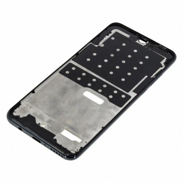 Рамка дисплея для Huawei P30 Lite (MAR-LX1M), Nova 4e (MAR-AL00) (48 Mp) (средняя часть в сборе) (Черная)
