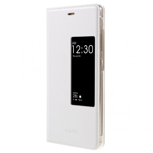 Чехол с окном информации Wake UP - Sleep для Huawei P9 (Белый)