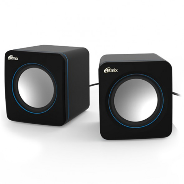 Колонка компьютерная 2.0 Ritmix SP-2010 AUX (чёрный)