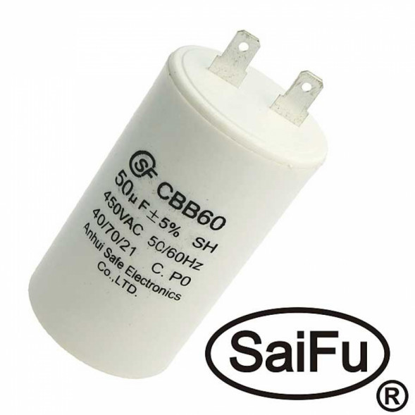 Конденсатор CBB60 50uF 450V (SAIFU)