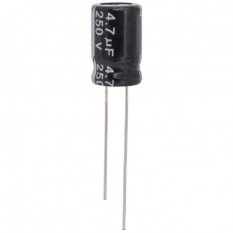 Конденсатор 4.7 UF 250V 105*C 6*12 (JWCO)