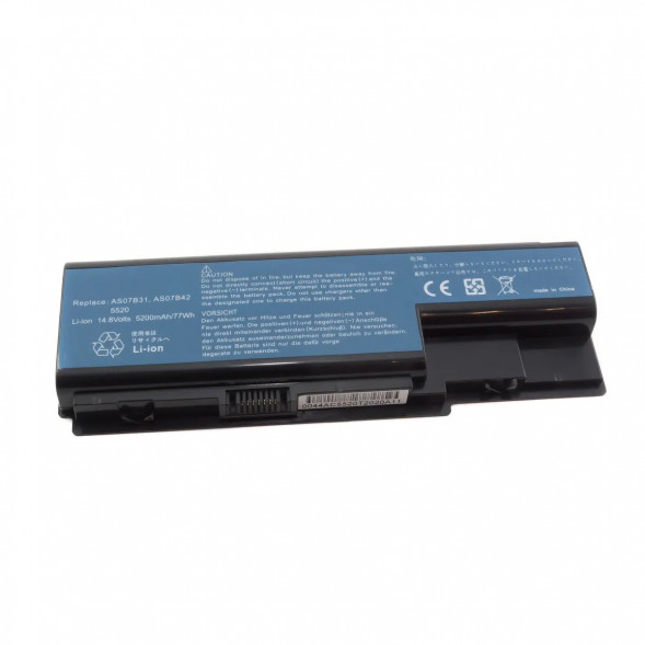 Аккумулятор AS07B31 для ноутбуков Acer Aspire 5220, 5220G, 5520, 5520G, 5230, 5230G, 5315, 5315Z, 5530G, 5710G, 5710Z, 5720G, 5739, 5739G, 5920G, 5930G, 5935, 5935G, 5940G, 5942G, 6530G (AS07B52, JDW50, MS2221) 14.8V