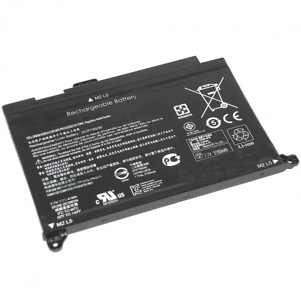 Аккумулятор BP02XL для HP 15-AU, 15-AW, BP02041XL, HSTNN-LB7H, HSTNN-UB7B, 849909-850, 849569-421, hstnn-lb7h, tpn-q172, tpn-q175 5150mAh, 7.7V