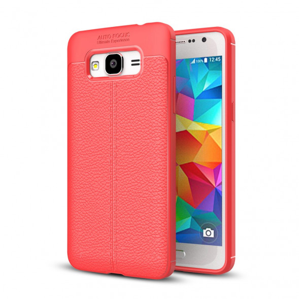 Чехол-накладка Litchi для Samsung Galaxy J2 Prime SM-G532F G530 (красный)