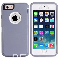 Противоударны, пылезащитный чехол для iPhone 6 / 6S (серый)