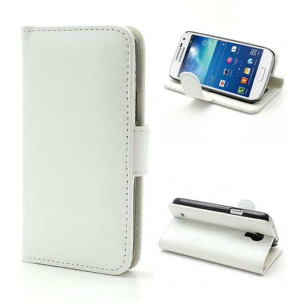 Чехол книжка с визитницей для Samsung Galaxy S 4 mini i9190 (Белый)