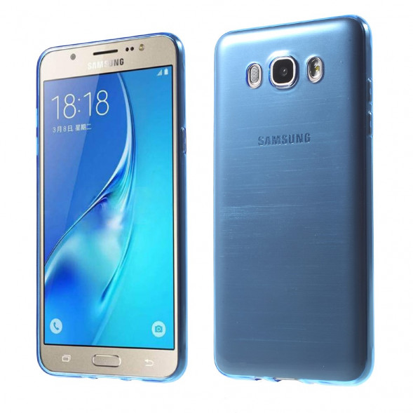 Чехол накладка для Samsung Galaxy J7 (2016) SM-J710F (Синий)