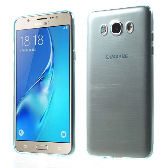Чехол накладка для Samsung Galaxy J7 (2016) SM-J710F (Голубой)