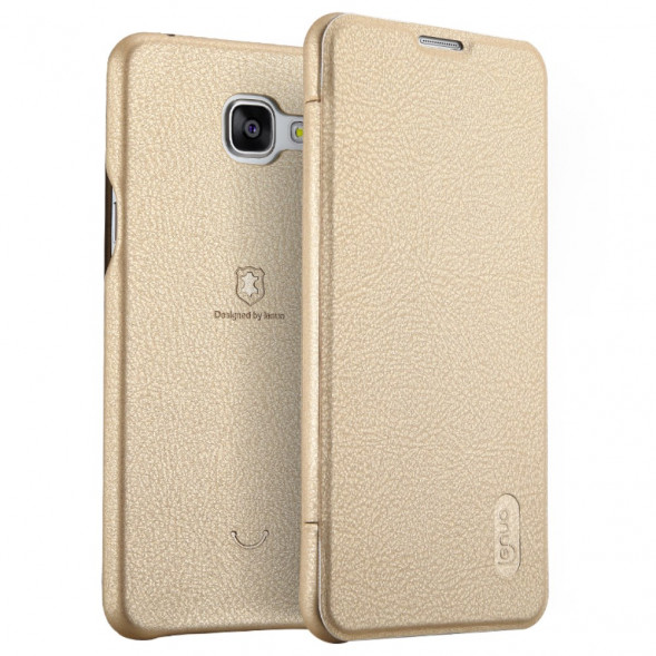 Чехол книжка Lenuo для Samsung Galaxy A5 (2016) SM-A510 (Золотистый)
