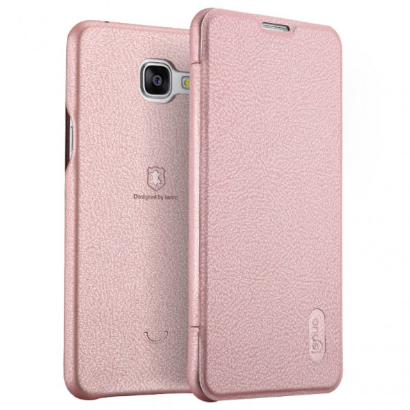 Чехол книжка Lenuo для Samsung Galaxy A5 (2016) SM-A510 (Розовый)