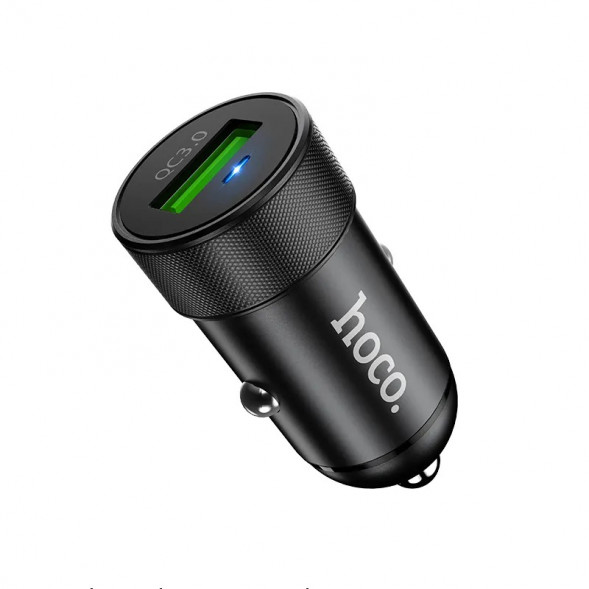 Автомобильная зарядка Hoco Z32 QC3.0 Speed Up 3А, 18W (быстрая зарядка) (черный)