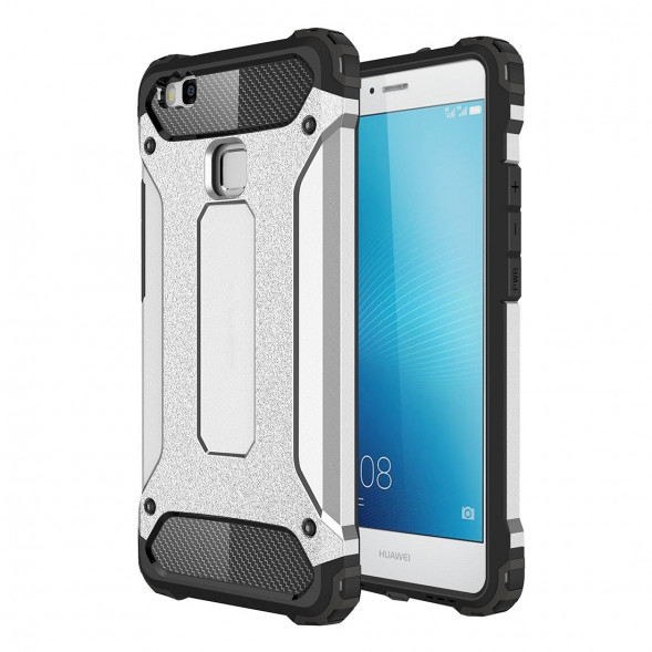 Чехол накладкой Armor для Huawei P9 Lite (Серебряный)